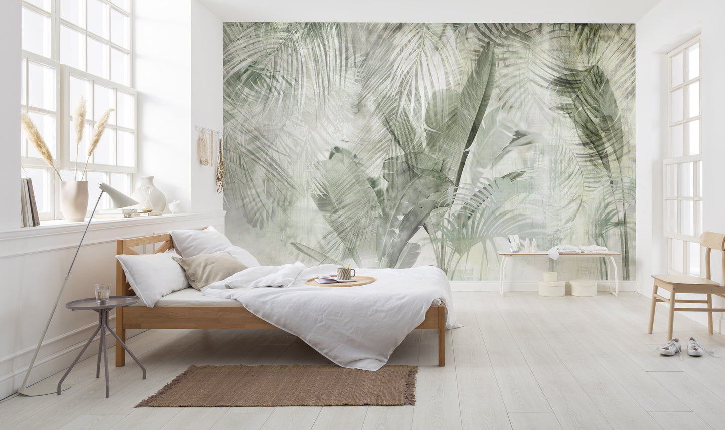 Botanical Boho - Custom Sized Wallpaper Mural (per m2)