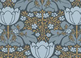 Foxtrot Wallpaper - Blue  and Gold - Discontinuing