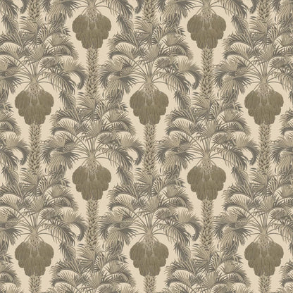 Hollywood Palm Wallpaper by Cole & Son - Silver/Charcoal