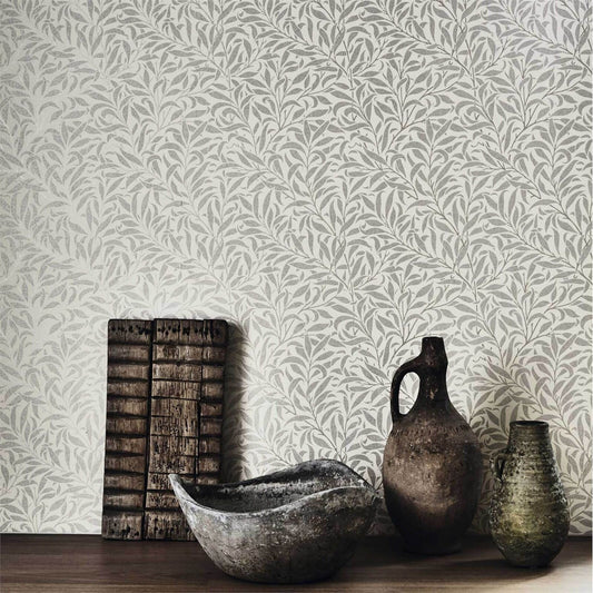 Willow Boughs Wallpaper - Morris - Ivory/Pearl