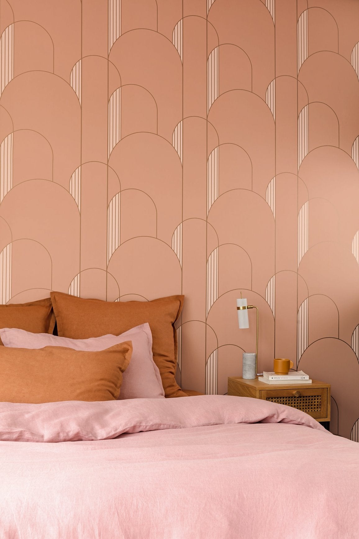 High Walls Wallpaper - Peach - Discontinuing