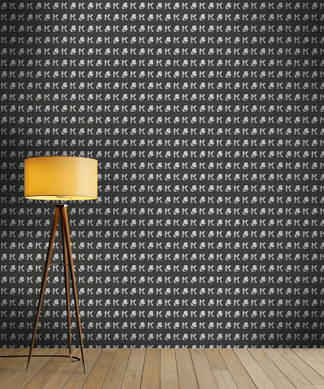 Cameo Wallpaper  Heavy Weight Wallpaper - Black