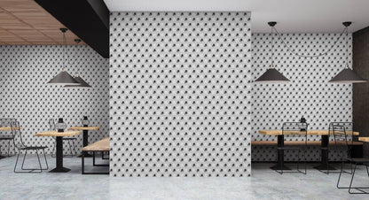 Cameo Wallpaper Heavy Weight Wallpaper - White Grey