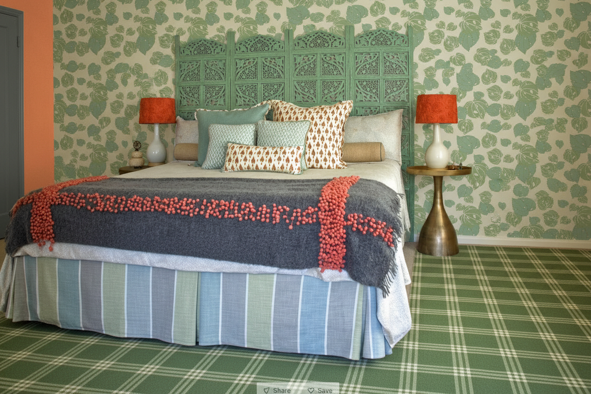 Kawakawa - NZ Wallpaper Series - Cream Green