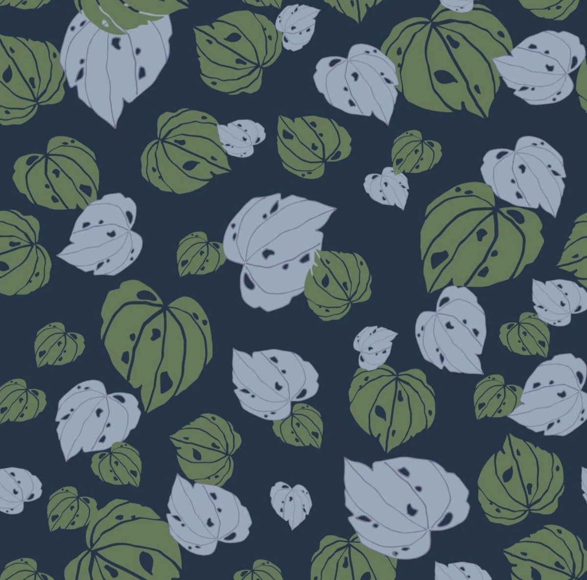 Sample - Kawakawa - NZ Wallpaper Series - Midnight