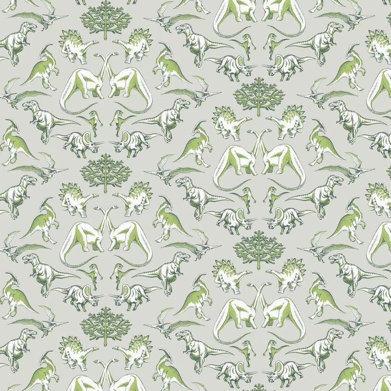 Sample - Dotty Dinosaurs Wallpaper - Green