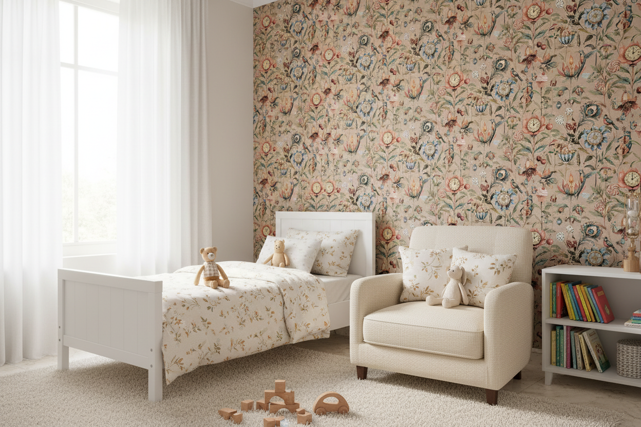 Kids room with Elysium Wallpaper