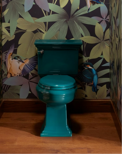 Kingfisher Mural on All Three Bathroom Walls
