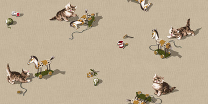 Kittens Wallpaper - Jute