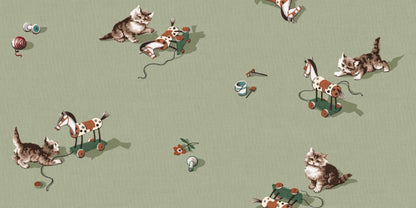 Kittens Wallpaper - Mint