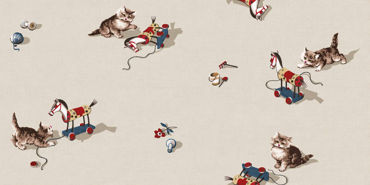 Sample – Kittens Wallpaper - Natural