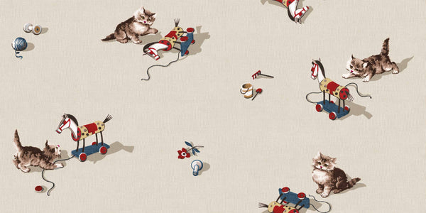Sample – Kittens Wallpaper - Natural