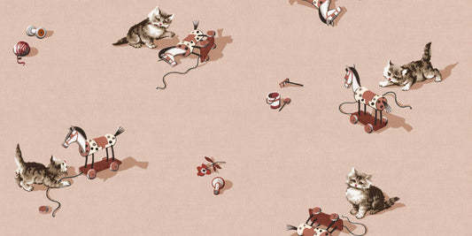Kittens Wallpaper - Peach
