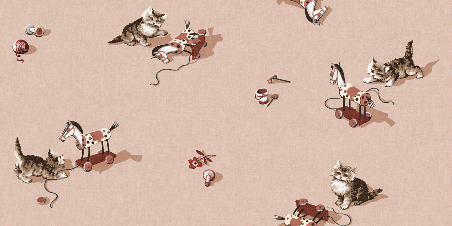 Sample – Kittens Wallpaper - Peach