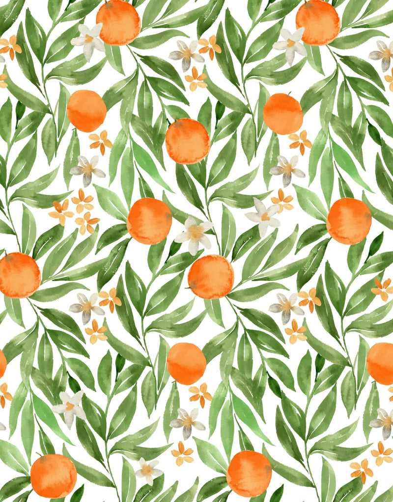 French Orange Wallpaper