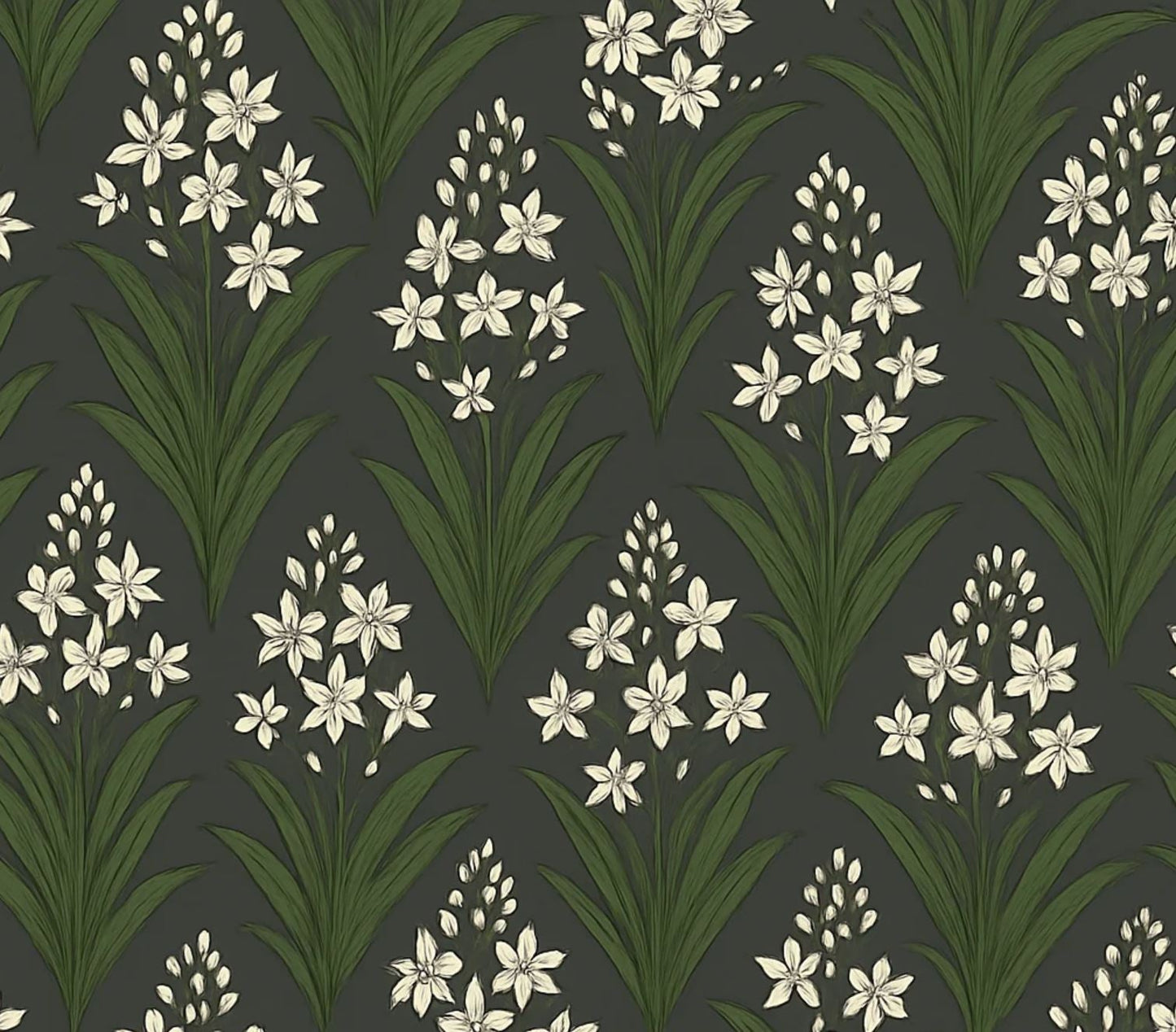 Lila Wallpaper - Customisable - Forest Green