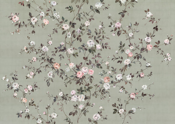 Sample – Rosellia Rose - Custom Sized Wallpaper Mural (per m2)