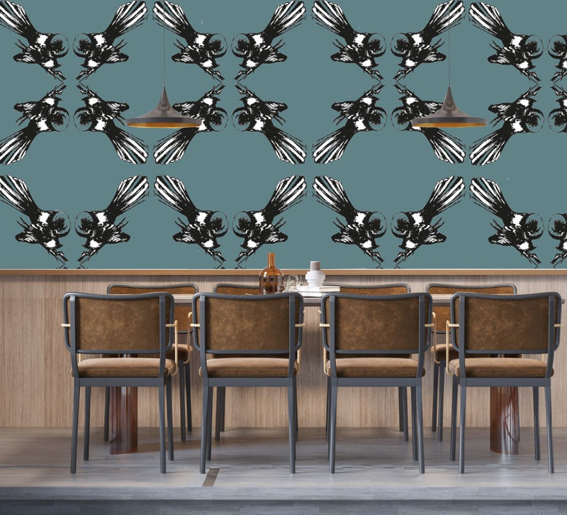Macy Fantail - Customisable Mural Wallpaper