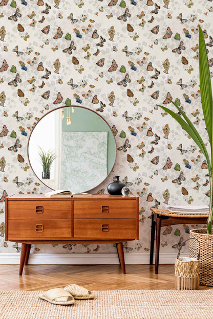 Magic Butterfly Wallpaper - Linen