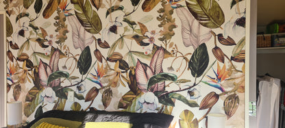 Magnolia Flower - Custom Sized Wallpaper Mural (per m2)