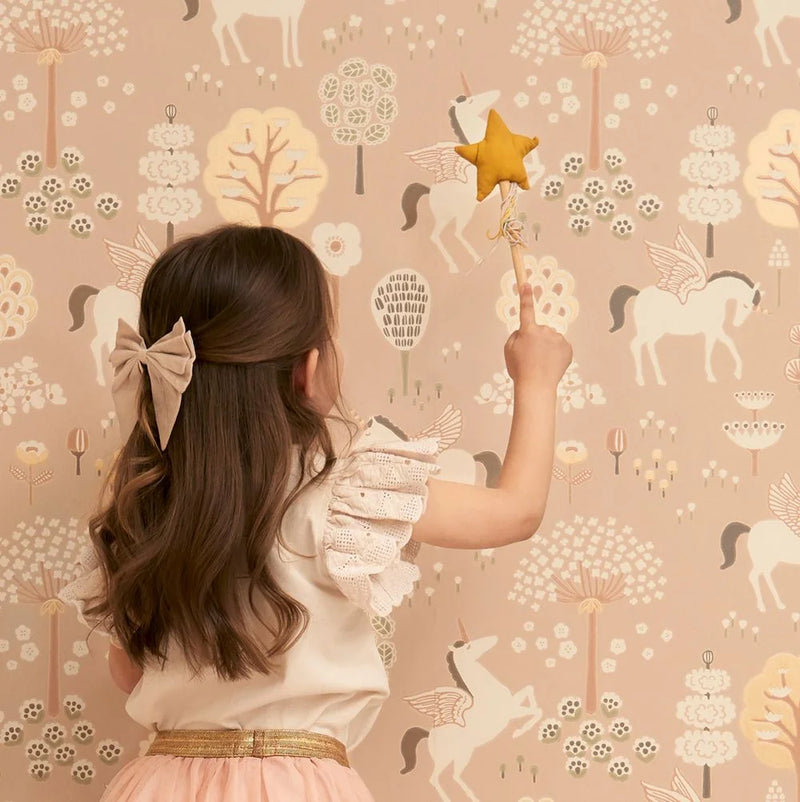 True Unicorns Wallpaper - Old Pink