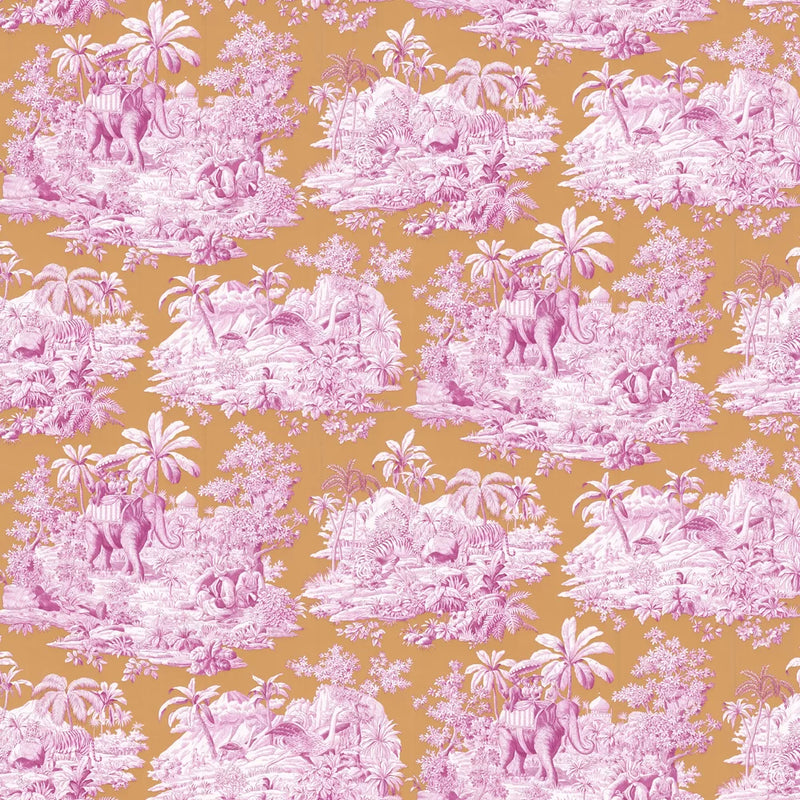 Sample - Mannel Canovas - Bengale Wallpaper - Fuchsia