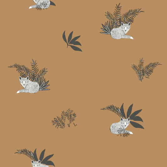 Contempler Fox Wallpaper - Tan