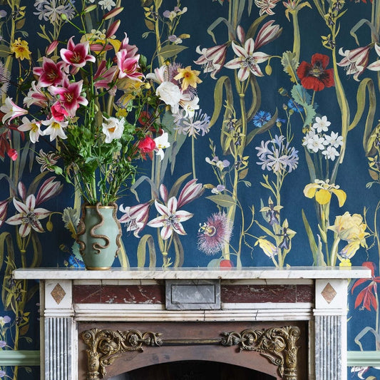 Flora Delanica Hybrid Mural Wallpaper - House of Hackney