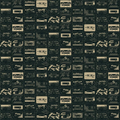 C60 Tape Cassette Wallpaper - Black