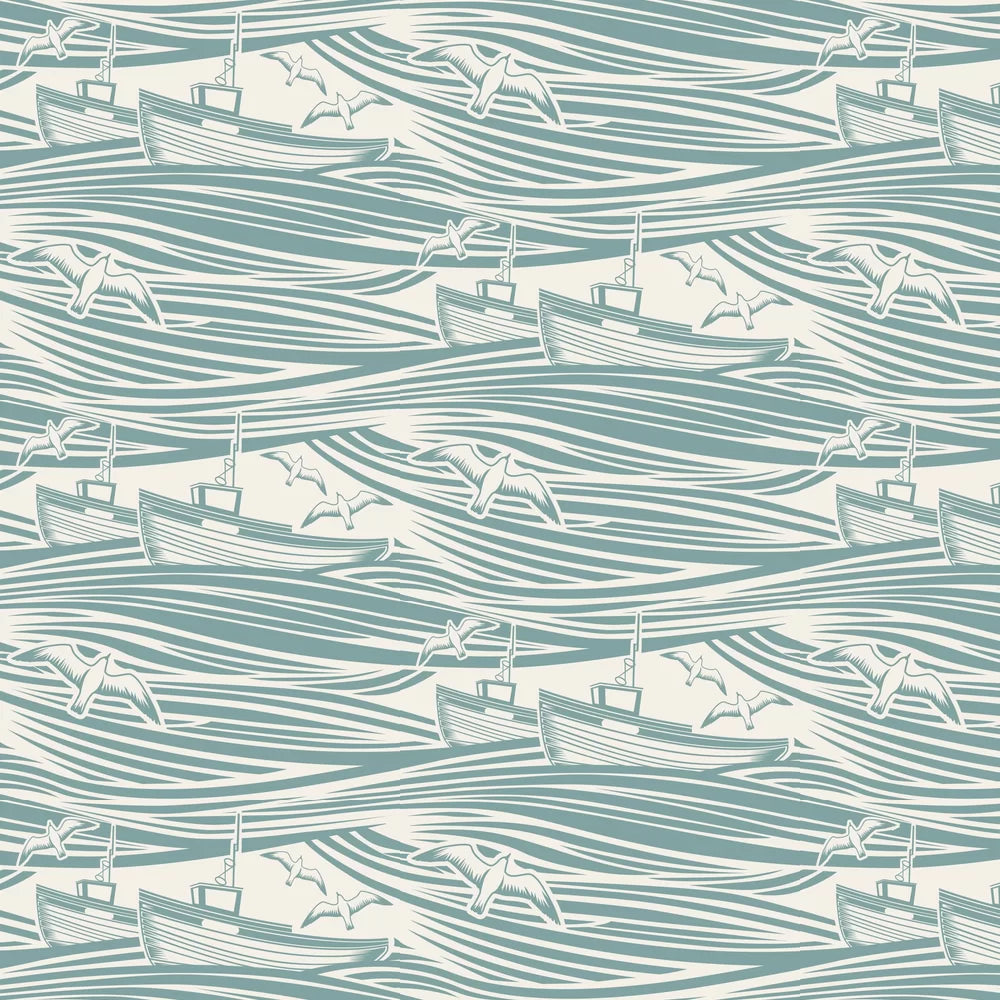Whitby Boat Wallpaper - High Tide