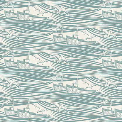 Whitby Boat Wallpaper - High Tide