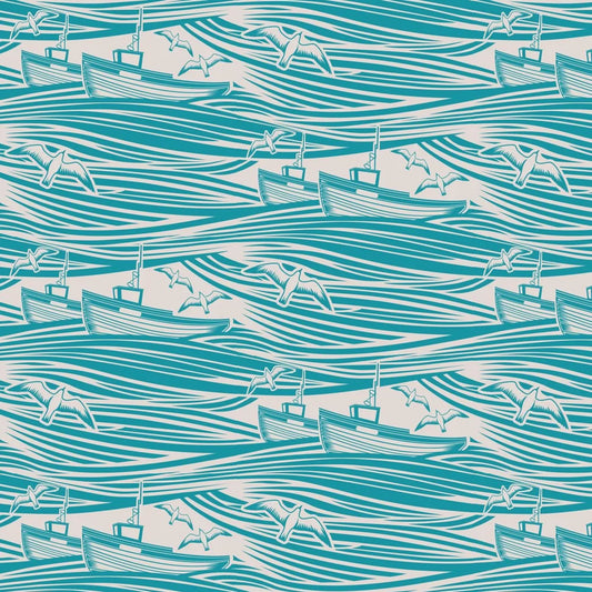 Whitby Boat Wallpaper - Lido