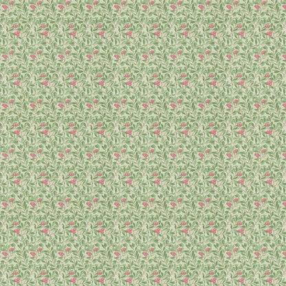 Arbutus by Morris Wallpaper - Olive/Pink