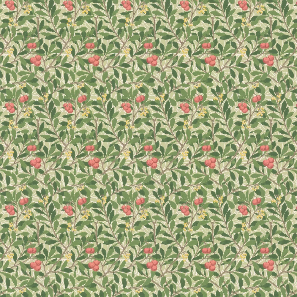 Arbutus by Morris Wallpaper - Rose