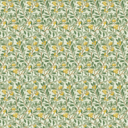 Arbutus by Morris Wallpaper - Sage/Lemon