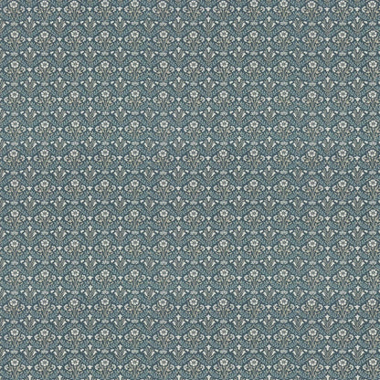 Bellflowers Wallpaper - Morris - Indigo Linen