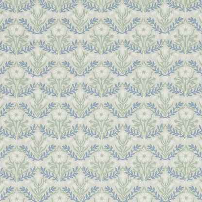 Bellflowers Wallpaper - Morris - Grey/Fennel