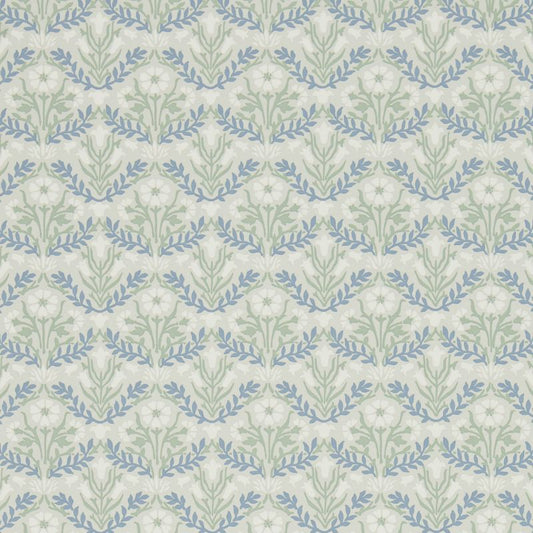Bellflowers Wallpaper - Morris - Grey/Fennel