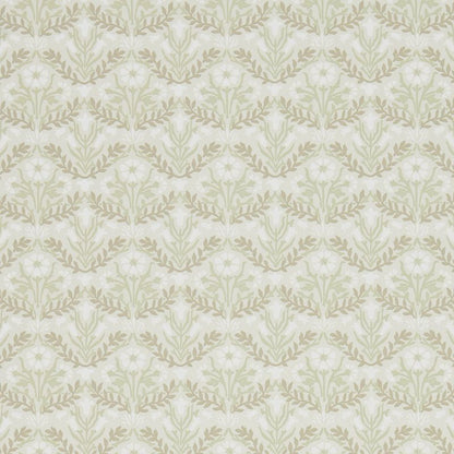 Bellflowers Wallpaper - Morris - Manilla/Olive