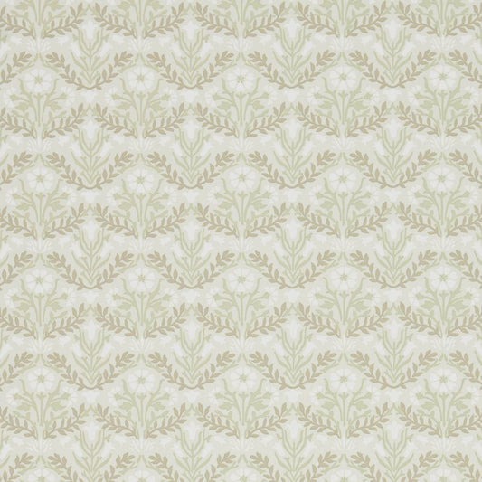 Bellflowers Wallpaper - Morris - Manilla/Olive