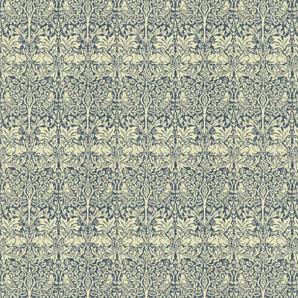 Brer Rabbit by Morris Wallpaper - Blue/Neutral