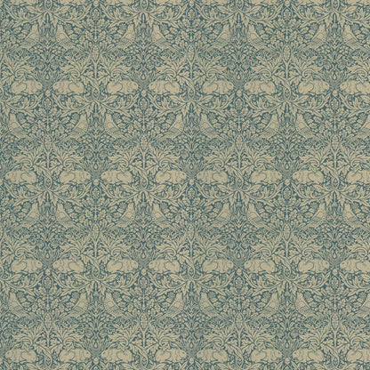 Brer Rabbit by Morris Wallpaper - Peacock/Gold