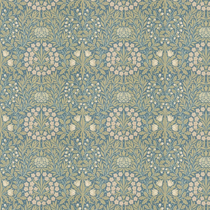 Daisy & Oak Wallpaper - Powder Blue / Blush