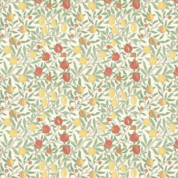 Sample - Fruit Wallpaper by William Morris - Bayleaf/Russet