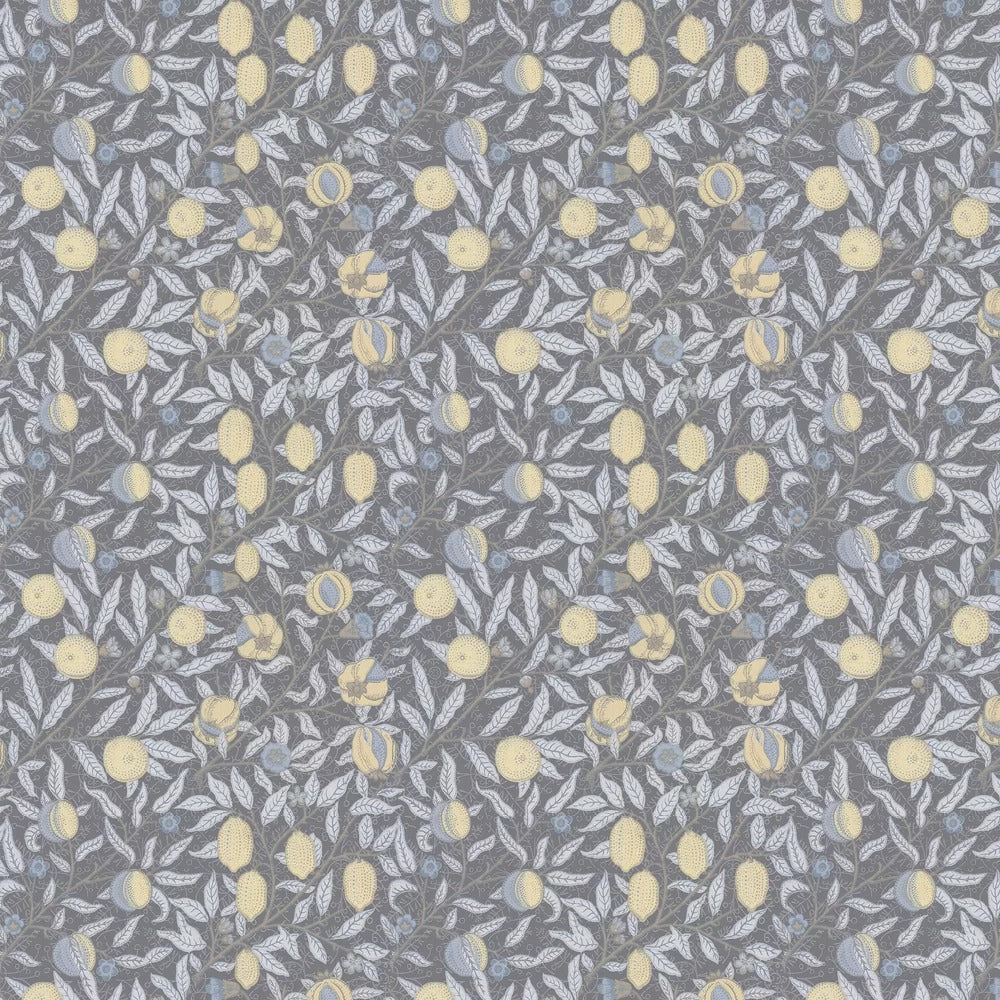 Fruit Wallpaper by William Morris - Charcoal