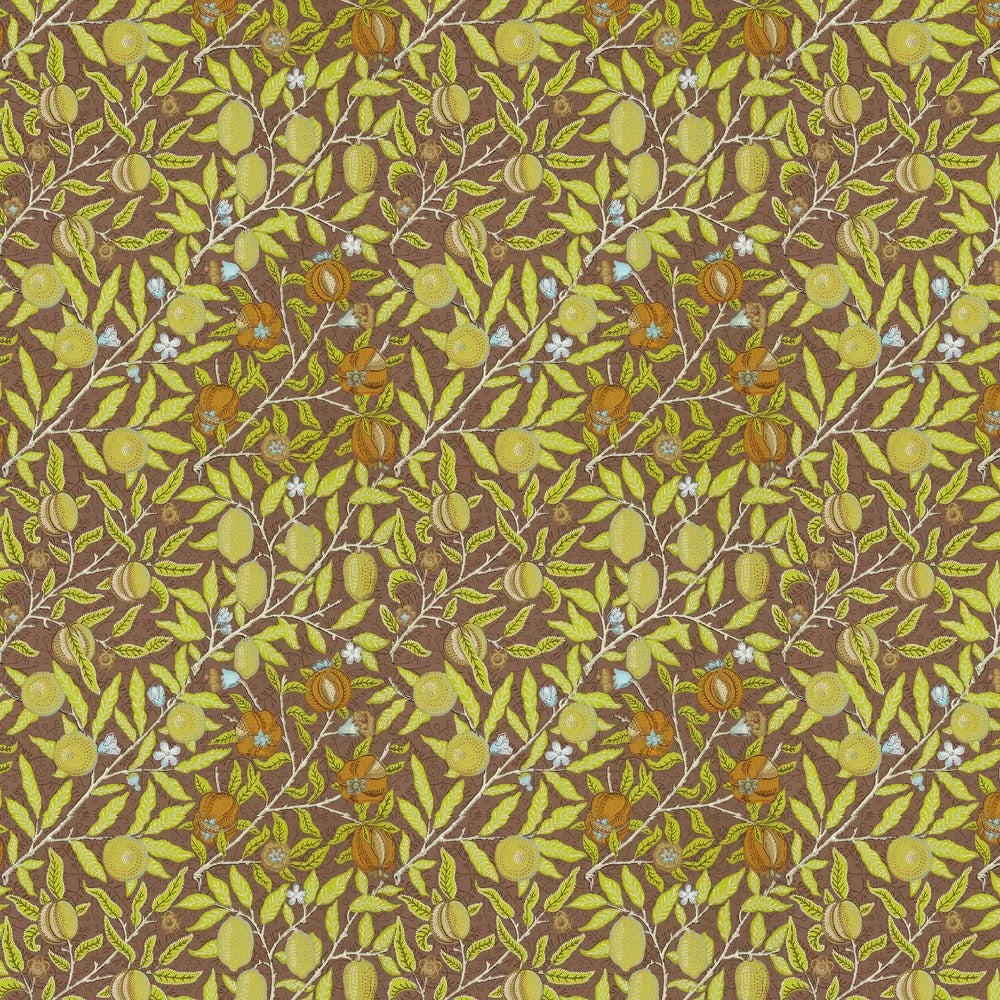 Sample - Fruit Wallpaper by William Morris - Chocolate