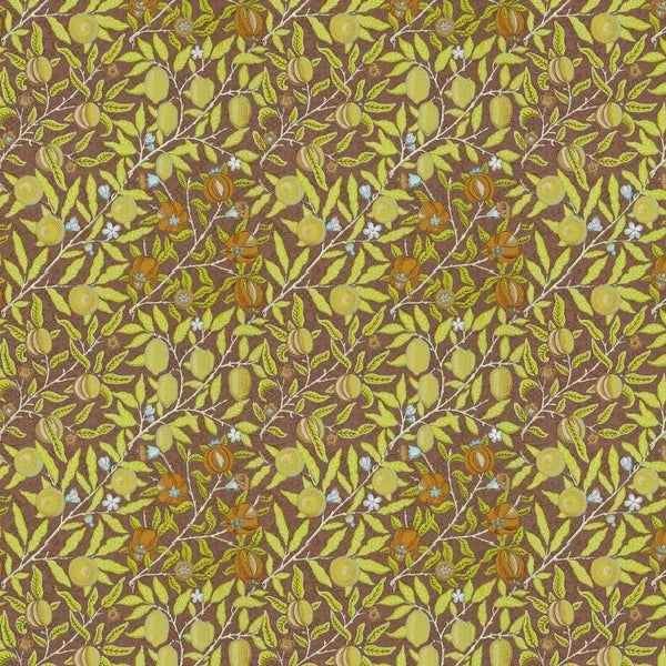 Sample - Fruit Wallpaper by William Morris - Chocolate