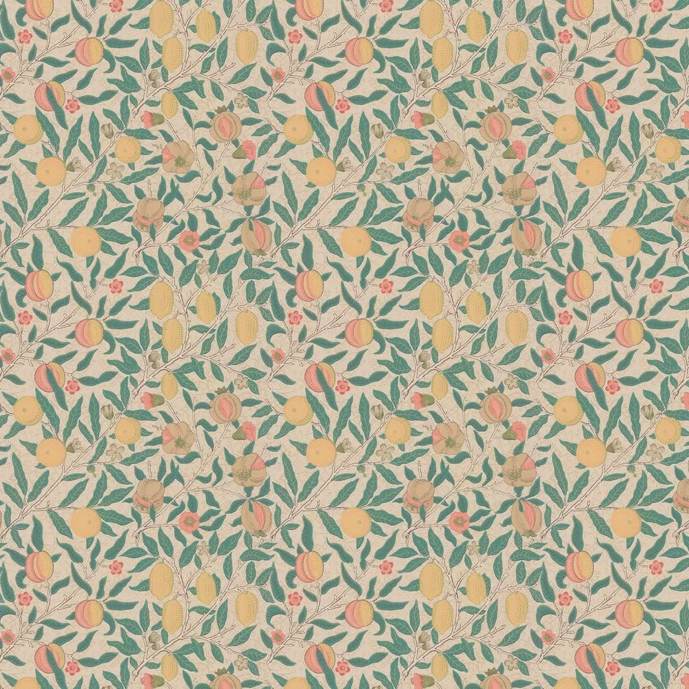 Sample - Fruit Wallpaper by William Morris - Gold/Jade