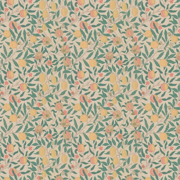 Sample - Fruit Wallpaper by William Morris - Gold/Jade