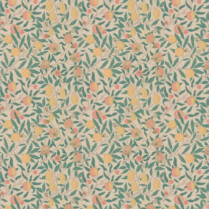 Fruit Wallpaper by William Morris - Gold/Jade